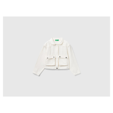 Benetton, Cropped Jacket With Pockets United Colors of Benetton