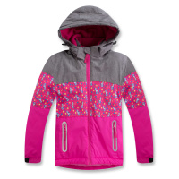 Dívčí zimní bunda - KUGO PB3977, růžová Barva: Růžová