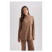 DEFACTO Regular Fit Half Turtleneck Long Sleeve Tunic