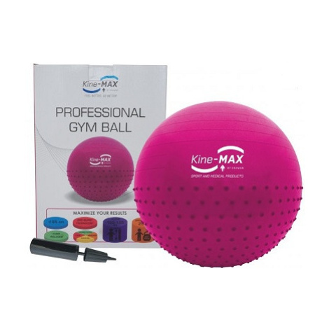 Kine-MAX Professional Gym Ball (gymnastický míč 65 cm) - růžová