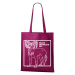 Ekologická nákupní taška s potiskem Čínského chocholatého psa