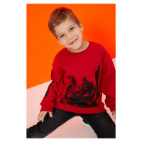 Koton Boys' Red Sweatshirt