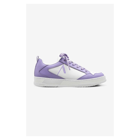 Kožené sneakers boty Arkk Copenhagen Visuklass fialová barva
