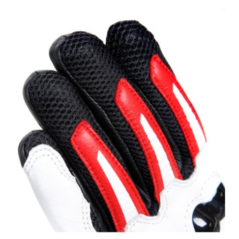 DAINESE MIG 3 UNISEX moto rukavice černá/bílá/červená