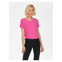 Tmavě růžové dámské tričko ONLY Moster - Dámské