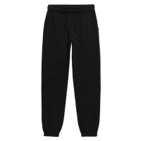 4F TROUSERS W Dámské tepláky, černá, velikost