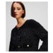 Kardigan karl lagerfeld boucle knit cardigan black