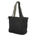 Elegantní koženková kabelka 2v1 Dora, černá - šedá