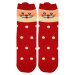 Vánoční veselé dámské ponožky červená