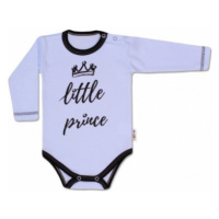 Baby Nellys Body dlouhý rukáv, Little Prince - modré, vel.