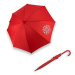 Derby Dětský holový vystřelovací deštník s potiskem červená