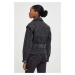 Džínová bunda Answear Lab dámská, černá barva, přechodná