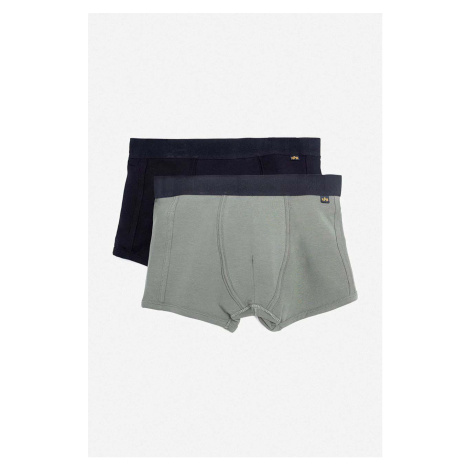 Boxerky Alpha Industries 2-pack pánské, černá barva, 118924.442-black