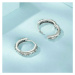 GRACE Silver Jewellery Stříbrné náušnice se zirkony Fabiola - stříbro 925/1000 E-SCE1701/205 Stř