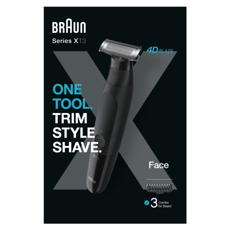 Braun Series X, Zastřihovač vousů pro odstranění vousů na obličeji, XT3100 Braun Büffel