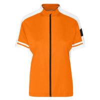 James&Nicholson Dámský cyklistický dres JN453 Orange