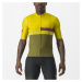CASTELLI Cyklistický dres s krátkým rukávem - A BLOCCO - žlutá/zelená/fialová