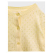 Žlutý holčičí dětský svetr knit cardigan