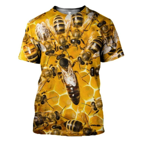 Tričko pro včelaře med a včely 3D potisk