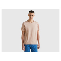 Benetton, Pink Slub Cotton T-shirt
