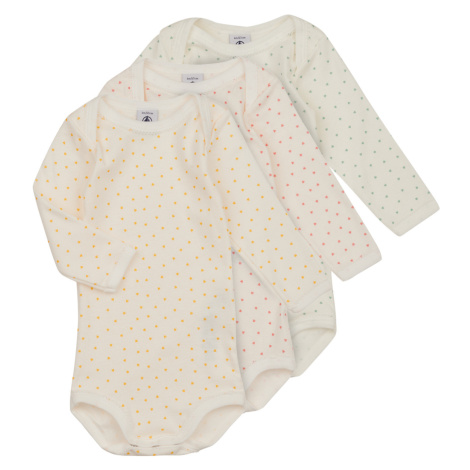 Petit Bateau BODY US ML CUR DE BEURRE PACK X3 Bílá