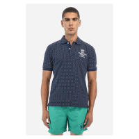 Polokošile la martina man polo s/s printed piquet modrá