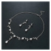 Éternelle Souprava šperků Swarovski Elements Francoa SET-QT-G36A Bílá/čirá 52 cm