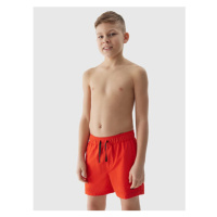 Chlapecké plážové šortky typu boardshorts 4F - červené