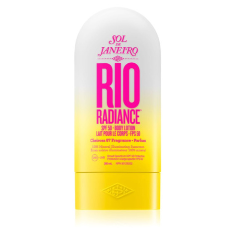 Sol de Janeiro Rio Radiance rozjasňující a hydratační mléko pro ochranu pokožky SPF 50 200 ml