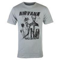 Tričko metal pánské Nirvana - Incesticide Stacked Logo - ROCK OFF - NIRVTS59MGR