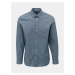 Modrá vzorovaná regular fit košile Selected Homme Regpen
