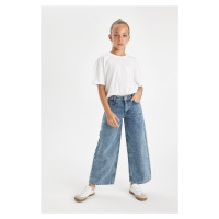 DEFACTO Girl's Wide Leg Wide Leg Jeans