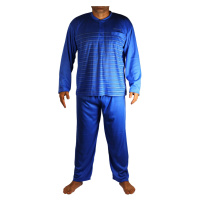 Johan pánské pyžamo s dlouhým rukávem V2003 modrá