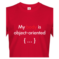 Pánské tričko pro programátory My body is object oriented