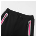 Dívčí softshellové kalhoty, zateplené - KUGO HK2519, černá / růžové zipy Barva: Černá