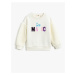 Koton Plush Detailed Sweatshirt Raised