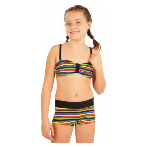 Dívčí plavky Litex 63602+63601 | vzorované