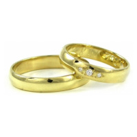 Zlaté snubní prsteny 0005 + DÁREK ZDARMA