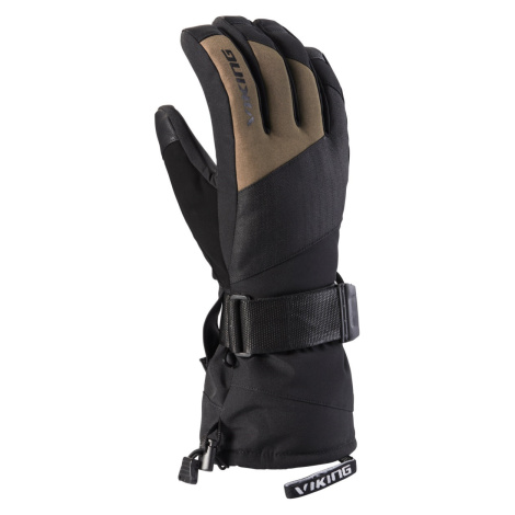Pánské zimní rukavice Viking ELTORO černá/hnědá