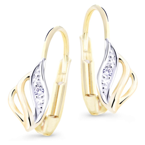Cutie Diamonds Luxusní bicolor náušnice ze zlata s brilianty DZ8024-R-55-00-X-R1 Cutie Jewellery