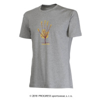 PROGRESS BARBAR strom bambus tričko pánské, šedá Barva: šedá