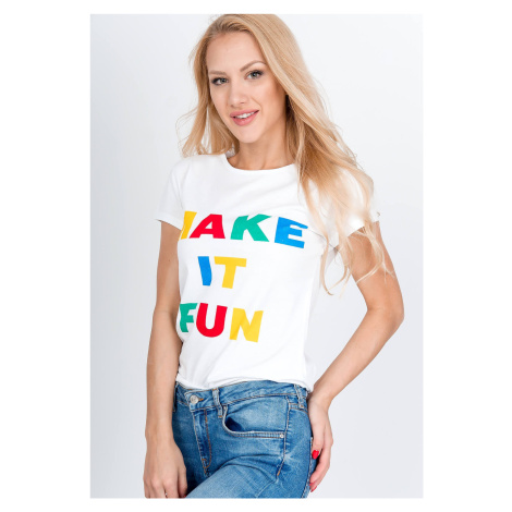 Dámské tričko "Make it Fun" - bílá Kesi