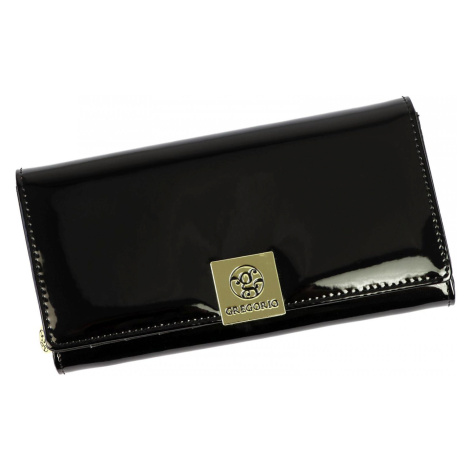 Dámská luxusní kožená peněženka Gregorio Simba, černá