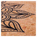Spokey SAVASANA Korková jóga podložka, 180 x 60 x 0,4 cm, mandala