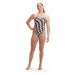 Speedo womens allover digital tie back chequered flag s - uk32