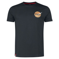 Alpha Industries Tričko NASA DAVINCI Tričko černá