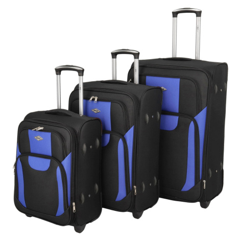 Cestovní kufr Asie SADA, černá-modrá RGL