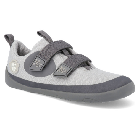 Barefoot tenisky Affenzahn - Sneaker Cotton Happy-Dog vegan šedé