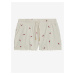Krémové dámské žebrované pyžamové šortky Marks & Spencer