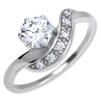 Brilio Silver Stříbrný zásnubní prsten 426 001 00534 04 50 mm